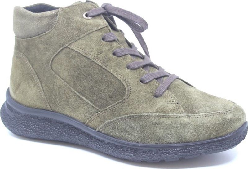 Hartjes 172 1603 91 91 Olijf groene extra brede dames veterboots