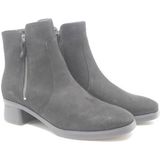 Hartjes - Zwarte Enkellaarsjes Dames met Dubbele Rits