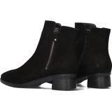 Hartjes - Zwarte Enkellaarsjes Dames met Dubbele Rits