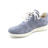 Hartjes - Breeze Shoe - Dames Veterschoenen - Jeansblauw - Suède Leer