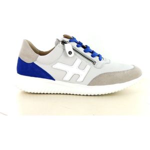 Hartjes - 162.1142 - Veterschoen - Wit en Blauw - Wijdte G ½