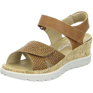 Hartjes - 132.1706/74 Dames Sandalen - Cognac - Leer - Klittenband