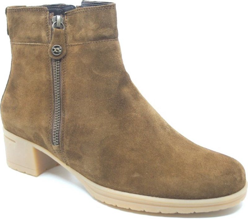 Hartjes - 172.0211 - Enkellaarzen - Darkcognac - Leer