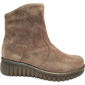 Hartjes - 172.2203/30 Dames Enkellaarzen - Beige - Nubuck Leer
