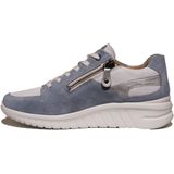 Hartjes - Wave Shoe - Lage Sneakers - Wit/Blauw - Lichtgewicht - Wijdte G½