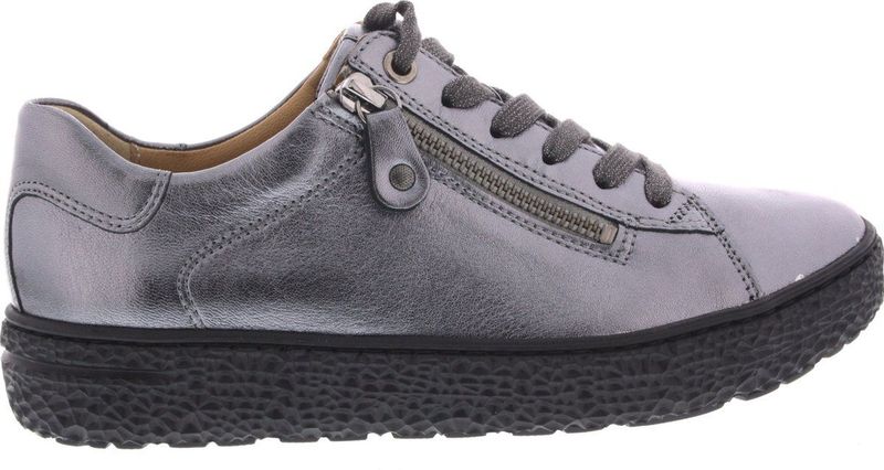 Hartjes - Phil Shoe - Dames Veterschoenen - Grau Zilver - Leder