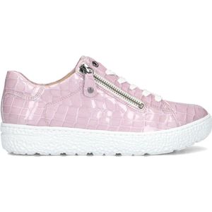 Hartjes - Lage Sneakers - Roze - Leer