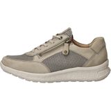 Hartjes - Sneakers - Beige - Leer - Veter- en Ritssluiting