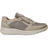 Hartjes - Sneakers - Beige - Leer - Veter- en Ritssluiting