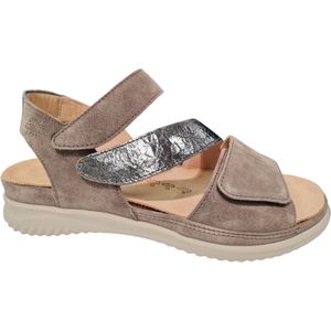 Hartjes - BREEZE - Dames Sandalen - Grijs - Suède