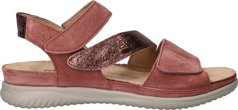 Hartjes - Sandalen - Roze - Suède met Metallic Accenten