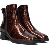 Hartjes - Bruine Leren Laars - Leer - Met Rits - G-Breedte