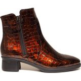 Hartjes - Bruine Leren Laars - Leer - Met Rits - G-Breedte