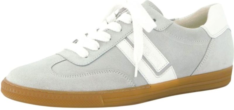 Paul Green - Sneakers Laag - Grijs/Wit - Leer - Flexibele Zool