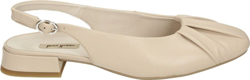 Paul Green - 6142 - Pumps - Wit/beige - Glad Leer - Rubber Zool