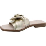 Muiltjes - Effen - Imitatieleer - Flexibele Zool - Open Toe