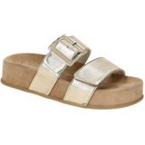 Muiltjes - Effen - Imitatieleer - Anatomisch Gevormd Voetbed - Klittenbandsluiting