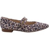 Paul Green - Ballerina's - Panterprint - Bruin - Suède