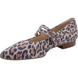 Paul Green - Ballerina's - Panterprint - Bruin - Suède