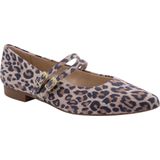 Paul Green - Ballerina's - Panterprint - Bruin - Suède