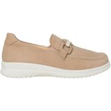Ganter Heike - Dames Moccasin - Beige - Nubuck - Breedte H