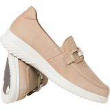 Ganter Heike - Dames Moccasin - Beige - Nubuck - Breedte H
