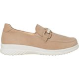 Ganter Heike - Dames Moccasin - Beige - Nubuck - Breedte H