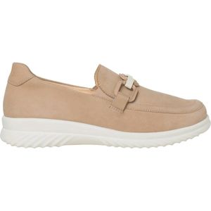 Ganter Heike - Dames Moccasin - Beige - Nubuck - Breedte H