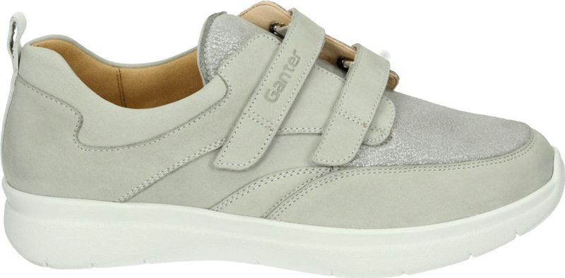 Ganter - 209235 KIRA - Nette Schoenen - Lichtgrijs - Nubuck - Rubber Zool