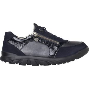 Ganter - Haylie - Dames Sneaker - Blauw - Metaal, Suède, Nubuck