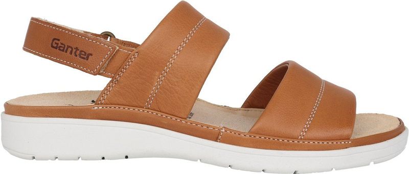 Ganter Evi - Dames Sandaal - Zwart - Kurken Voetbed - Leren Voering