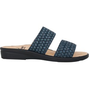 Ganter - Blauwe Dames Sandaal - Leer - Kleine Pasvorm