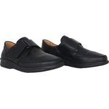 EXTRA WIDE - Herenschoen - Zwart - Uitneembaar Voetbed - Zachte Vulling