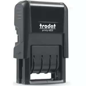 Trodat 1010 Classic Datumstempel – Duitse Versie, Maand Afgekort, Afdruk 4x26 Mm, Letterhoogte 4 Mm – Met Plastic Handgreep En Metalen Behuizing