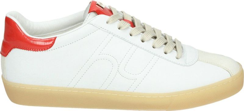 Hogl - 100310 - Lage Sneakers - Wit/Beige - Glad Leer - Rubber Zool