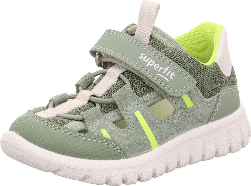 Superfit - Sport7 - Sneakers - Lichtgroen Geel - Flexibele Buitenzoel