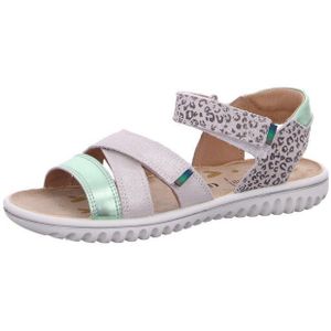 Superfit - Sparkle - Sandalen - Wit Lichtgroen - Chroomvrij Gelooid Leer