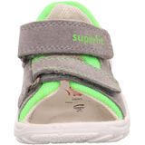 Sandalen - FLOW - Color-Blocking - Leer en Suède - Velcro Sluiting