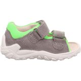 Sandalen - FLOW - Color-Blocking - Leer en Suède - Velcro Sluiting