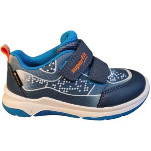 Superfit - Cooper - Lage Waterdichte Sneakerschoen - Blauw Combi - Leder en Gore-tex