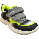 Superfit - Rush - Lage Waterdichte Sneakerschoen - Grijs/Zwart - Leder en Gore-tex
