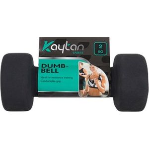 2 Dumbbells - 2KG dumbbells - Zwart