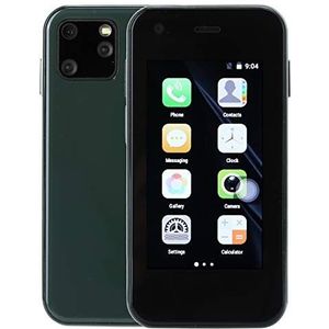 Mini-smartphone, 2,5 inch, 1 + 8G, XS11 quad-core dubbele kaart, kleine mobiele telefoon, hoge definitie, wifi, eenvoudige smartphone, 3G-min smartphone(groen)