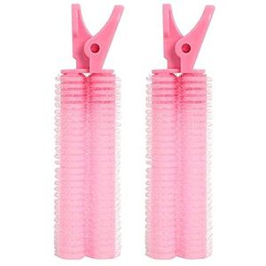 Haarrollers 2 stuks pony haarwortel pluizige luie haarclips haar top styling haarspelden haarrollers pony krultang krultang haarclips krulspelden gereedschap haarkrulspelden (kleur: 002)