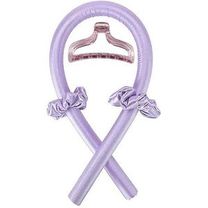 Haarrollers haaraccessoires hitteloze krullen schoonheid krullende producten krultang krultang flexistaven magische kappersgereedschap haarschuimrollers haarkrulspelden (kleur: type B-paars)