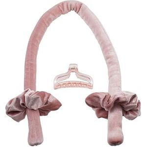 Haarrollers haaraccessoires hitteloze krullen schoonheid krullende producten krultang krultang flexistaven magische kappersgereedschap haarschuimrollers haarkrulspelden (kleur: type A-roze)