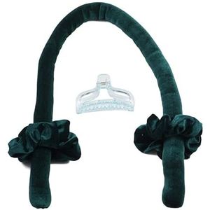Haarrollers haaraccessoires hitteloze krullen schoonheid krullende producten krultang krultang flexistaven magische kappersgereedschap haarschuimrollers haarkrulspelden (kleur: type A-donkergroen)