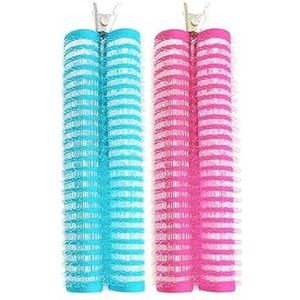 Haarrollers 2 stuks pony haarwortel pluizige luie haarclips haar top styling haarspelden haarrollers pony krultang krultang haarclips krulspelden gereedschap haarkrulspelden (kleur: 03)