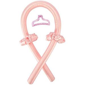 Haarrollers haaraccessoires hitteloze krullen schoonheid krultang krultang krultang flexistaven magische kappersgereedschap haarschuimrollers haarkrulspelden (kleur: type B-roze B)