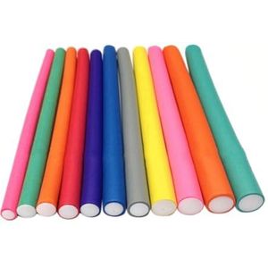 Haarrollers 10-pack spiraalvormige haarschuim krultang roller set twist krullen flex staven haarkrulspelden (kleur: 16 mm)